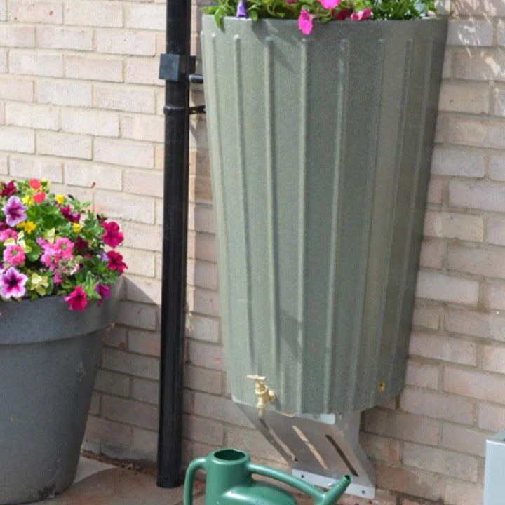 Cosmo Mini Water Garden 150L Water Butt Planter Wall Mounted Slim Space Saving Rainwater Tank