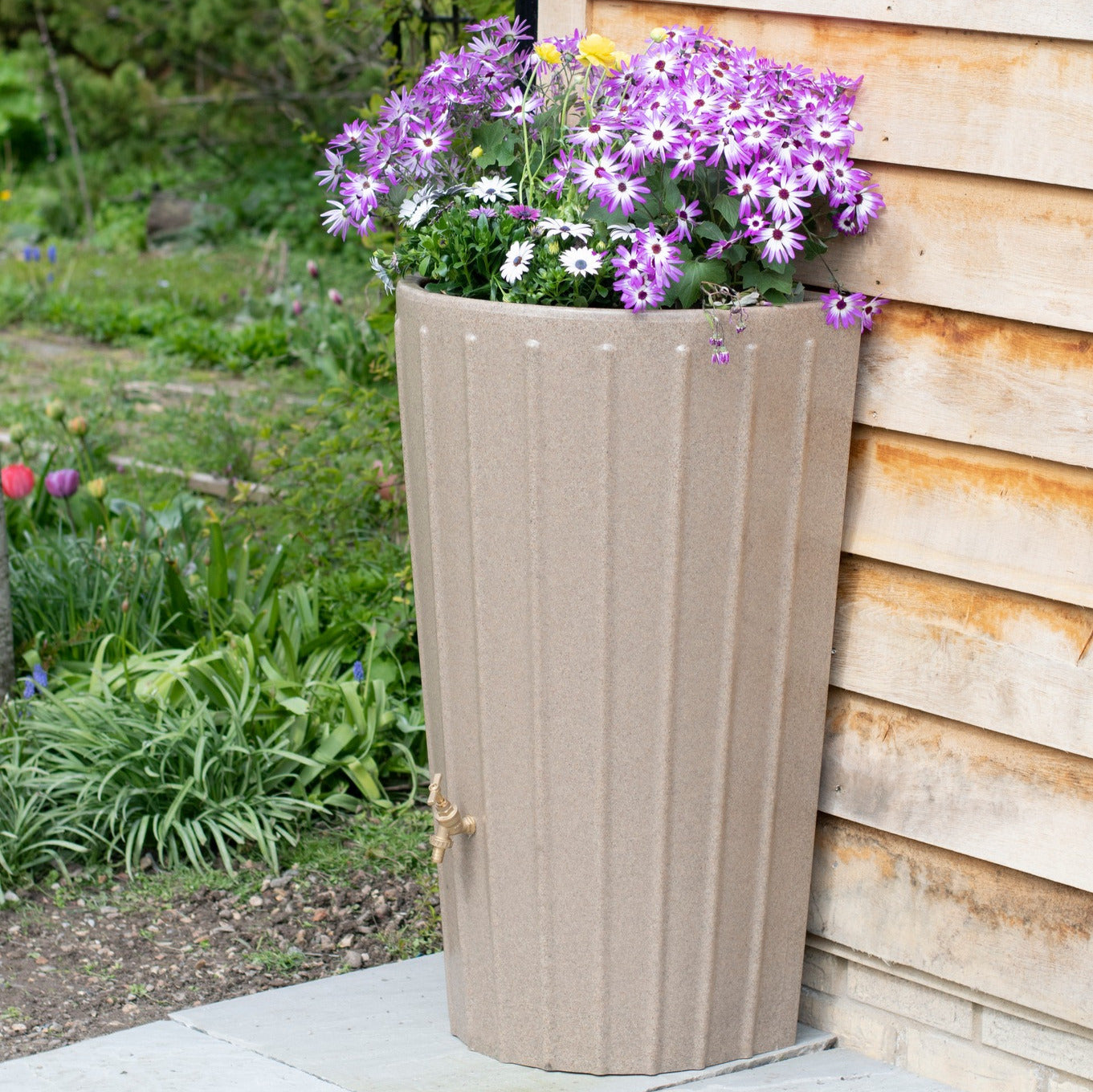 150L Water Butt Planter – Cosmo Mini Rainwater Tank with Integrated Planter