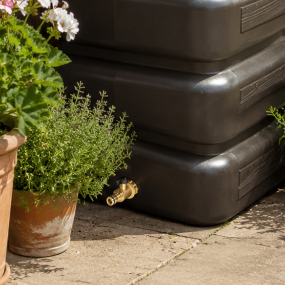 Vaso 220L Water Tank – Water Butt Planter with Integrated Planter