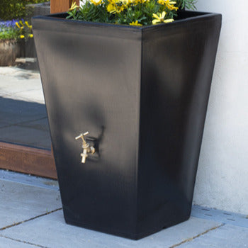 90L Cambridge Water Butt Planter – Compact Rainwater Tank with Integrated Planter
