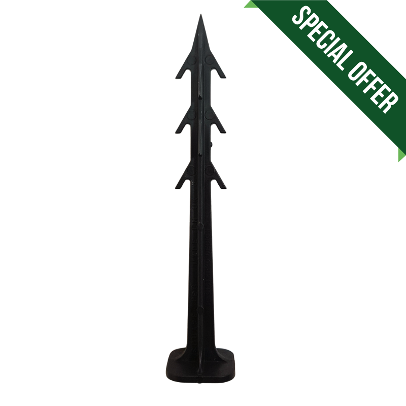 Square Black Barbed 160mm Pegs For Fixing & Jointing Geotextiles