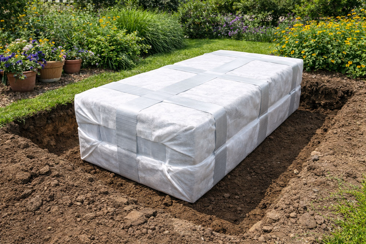 Polystorm Polystorm PSM1A Soakaway Crate Kit 190L | Drainage Crate with Geotexti ...