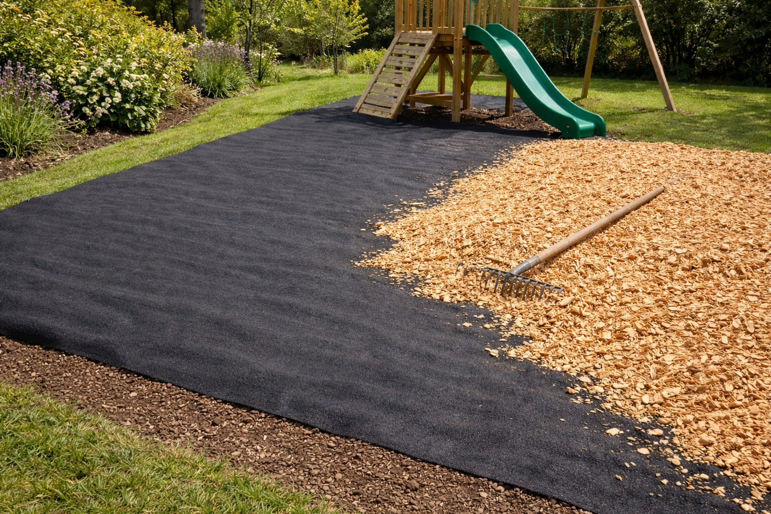 Black Non-Woven Geotextile Membrane 350gsm – Heavy Duty Drainage Fabric