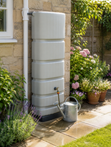 Tall & Slim 350L Water Butt Tank – Space Saving Rainwater Storage