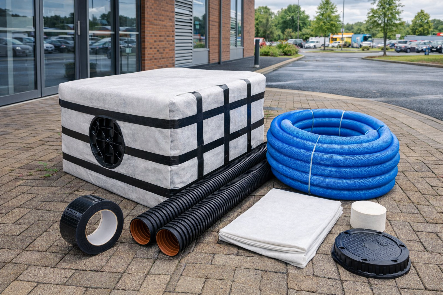 Attenuation Tank Crate System 3200L–7200L | Surface Water Storage & Drainage Solution