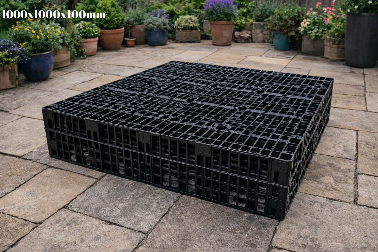 Shallow Soakaway Crate Kits | Low Depth Drainage System with Crates & Geotextile | Spudulica
