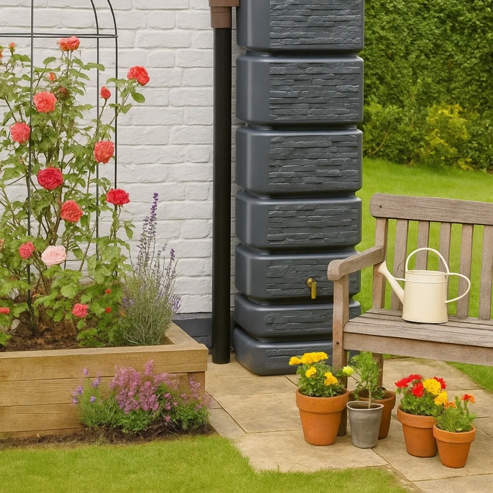 Tall & Slim 350L Water Butt Tanks