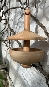 Handmade Ash Wood Bird Feeder – Medium & Large (25–28cm) – Clovelly Estate Timber