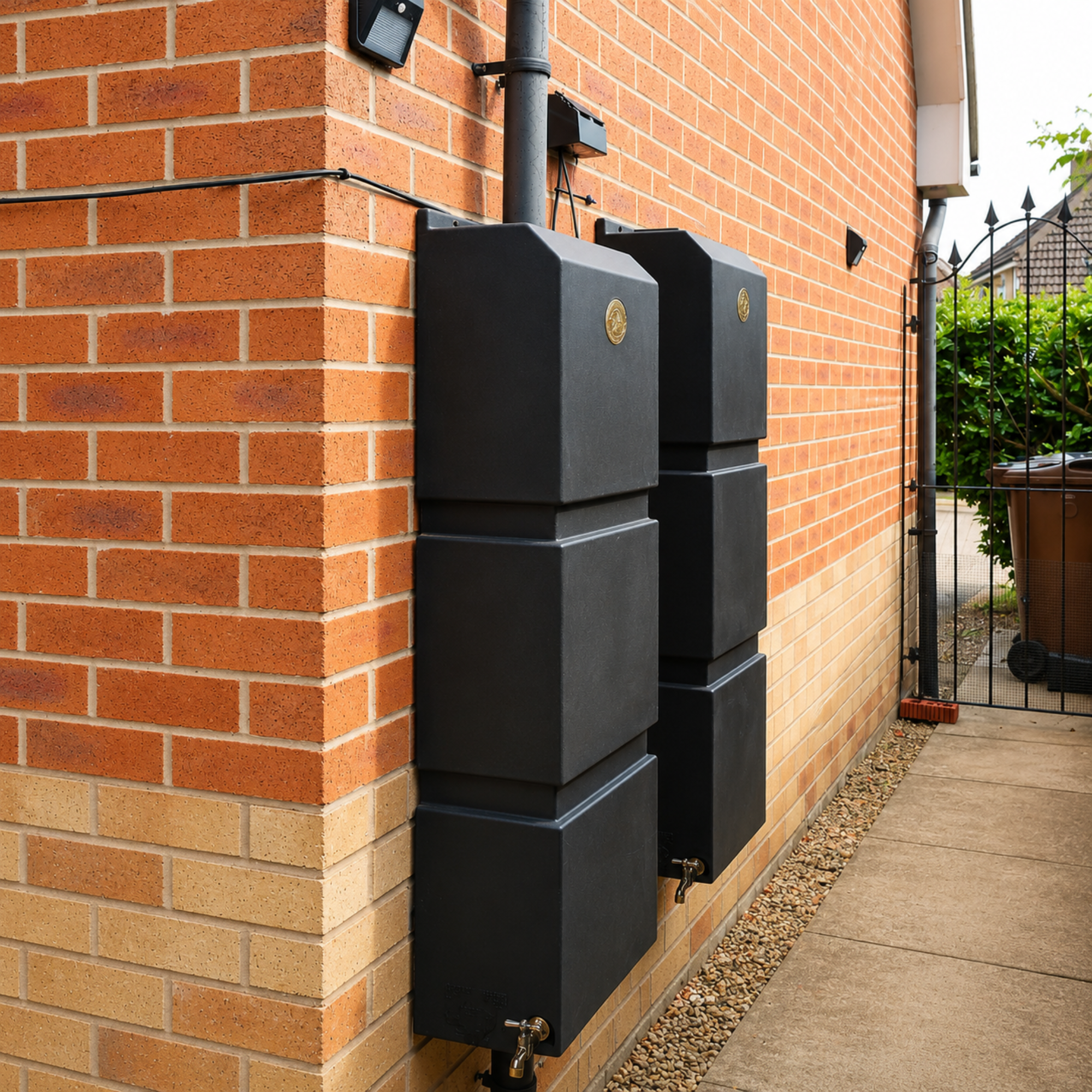 Slimline 100 Litre Wall Mounted Water Butt – Prestige 2.0 Rainwater System