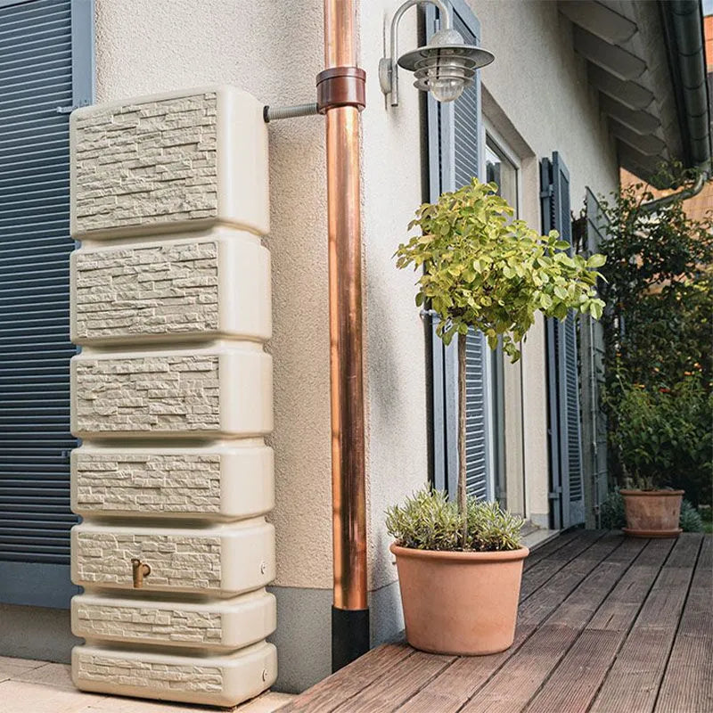 Tall & Slim 350L Water Butt Tank – Space Saving Rainwater Storage