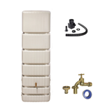 Tall & Slim 350L Water Butt Tank – Space Saving Rainwater Storage