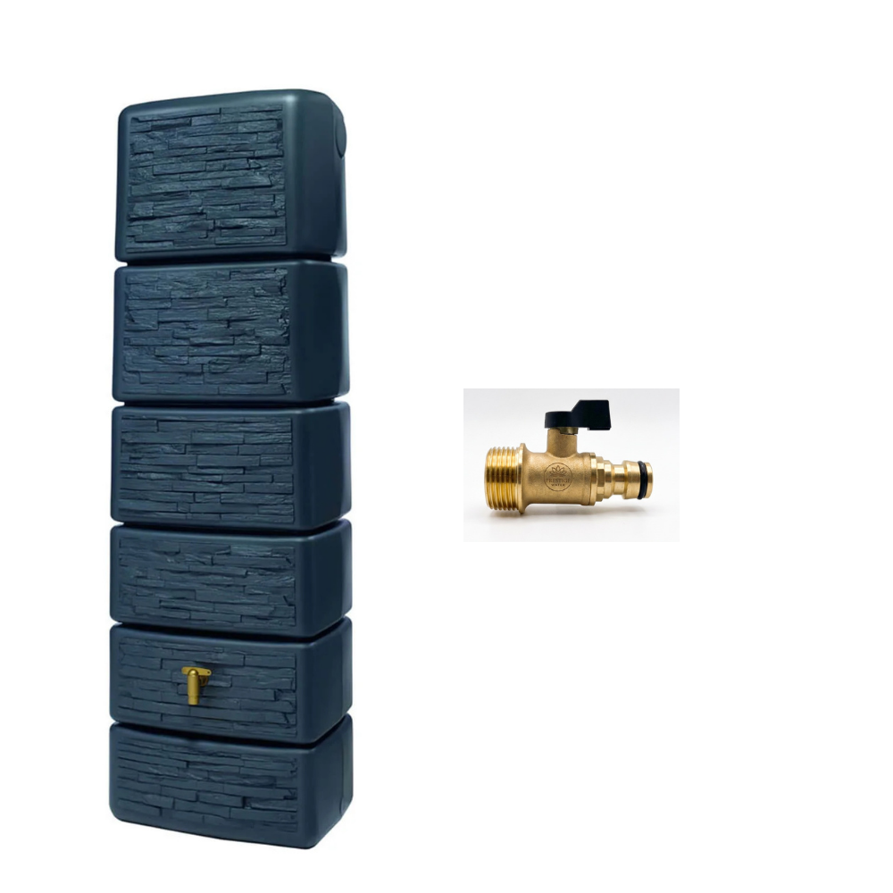 Tall & Slim 350L Water Butt Tank – Space Saving Rainwater Storage
