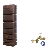 Tall & Slim 350L Water Butt Tank – Space Saving Rainwater Storage