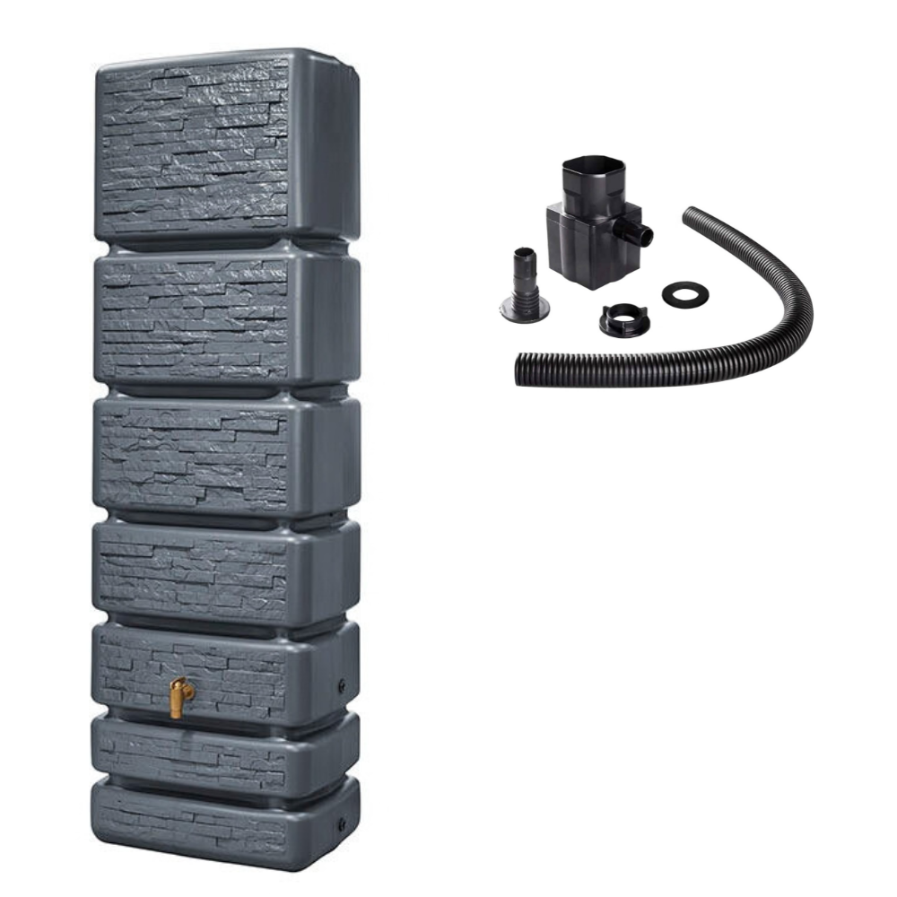 Tall & Slim 350L Water Butt Tank – Space Saving Rainwater Storage
