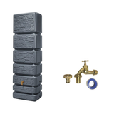 Tall & Slim 350L Water Butt Tank – Space Saving Rainwater Storage