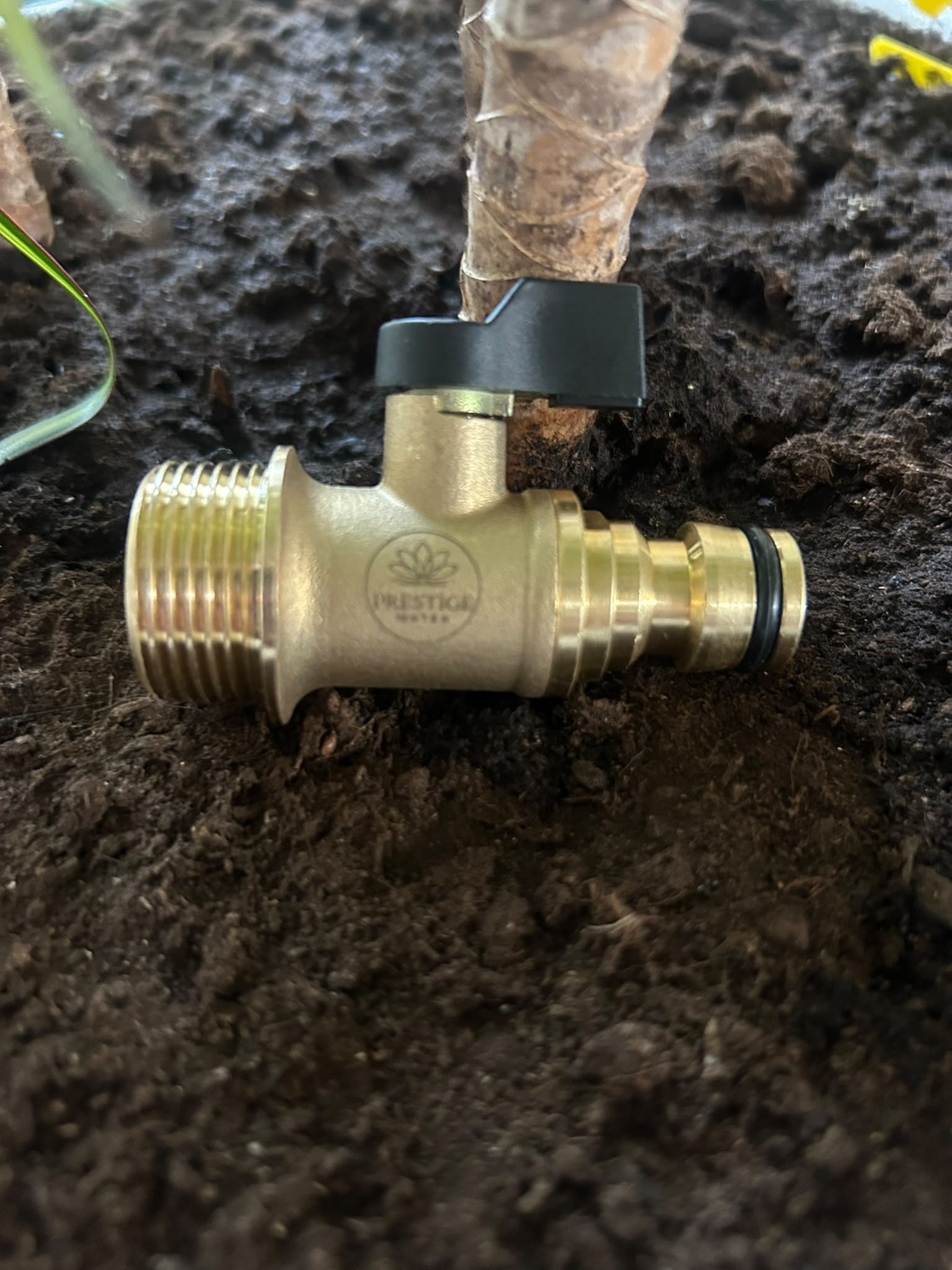 Brass 3/4" Draw Down Valve for Water Butts | Bottom Outlet Drain Valve with Hose Connection