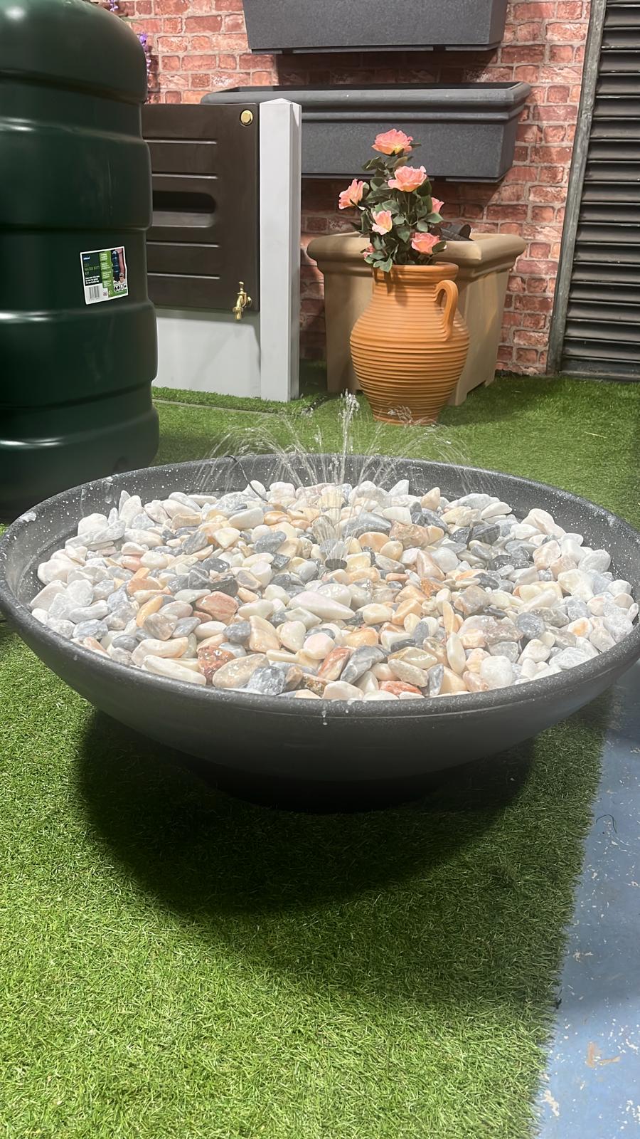 Garden Fountain Bowl 90L – Decorative Water Feature Base | UK Made