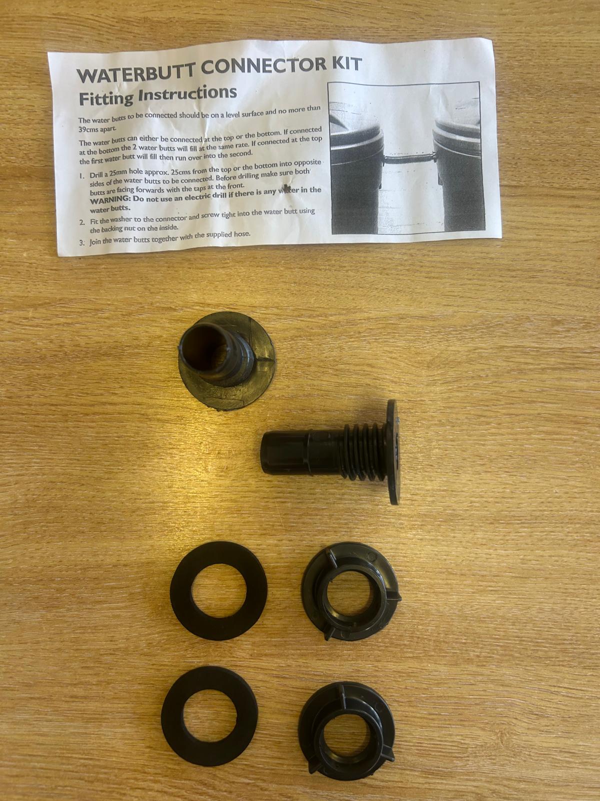 Water Butt Linking Kits – Long & Short Connector Options