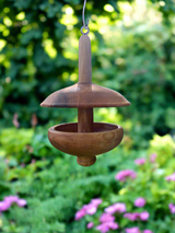 Handmade Ash Wood Bird Feeder – Medium & Large (25–28cm) – Clovelly Estate Timber