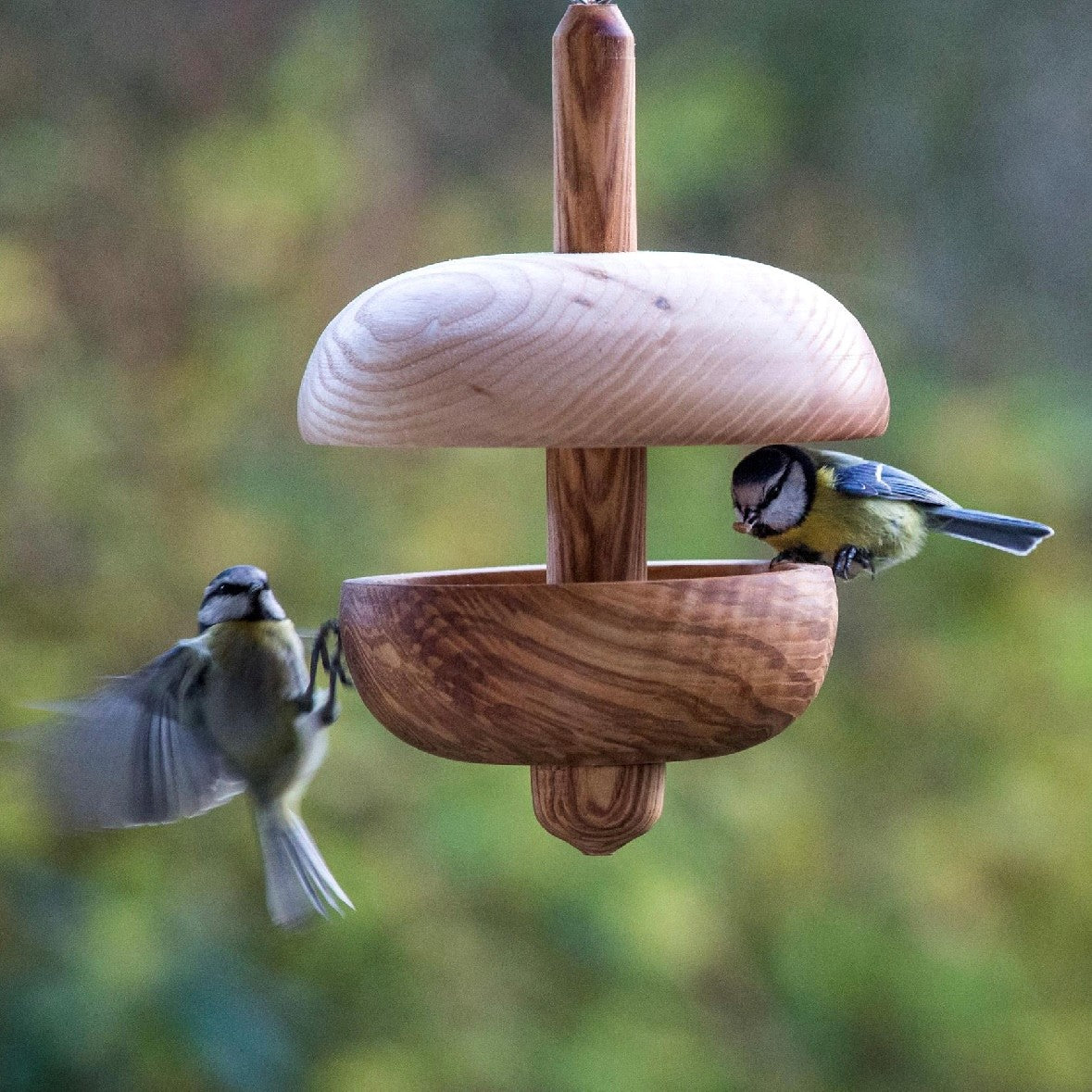 Handmade Ash Wood Bird Feeder – Medium & Large (25–28cm) – Clovelly Estate Timber