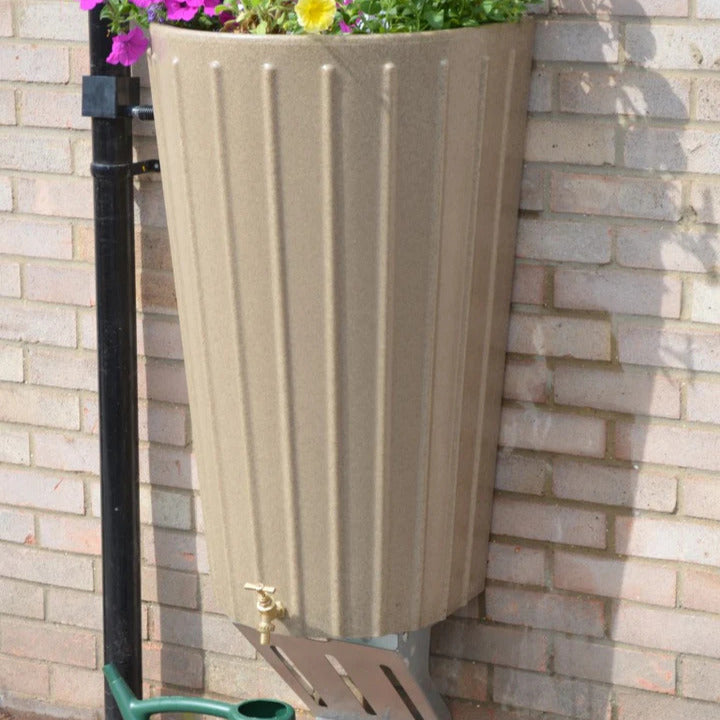 Cosmo Mini Water Garden 150L Water Butt Planter Wall Mounted Slim Space Saving Rainwater Tank