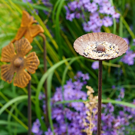 Fig Tree Metal Bird Feeders – Handcrafted Rustic Garden Bird Feeders Made in the UK