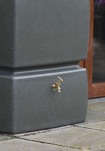 825L Pillar Water Butt – Tall Slimline Rainwater Tank Heavy Duty Garden Water Storage UK