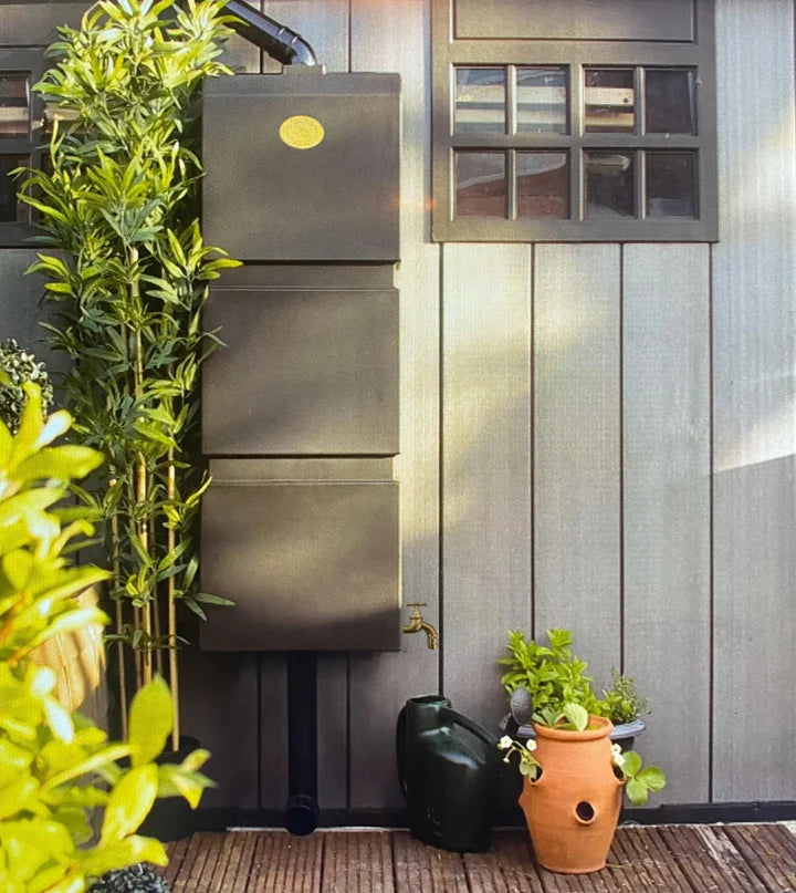 Slimline 100 Litre Wall Mounted Water Butt – Prestige 2.0 Rainwater System
