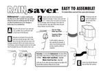 Straight Downpipe Rainwater Diverter Kit for Water Butts