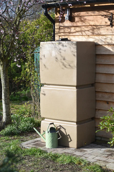 825L Pillar Water Butt – Tall Slimline Rainwater Tank Heavy Duty Garden Water Storage UK