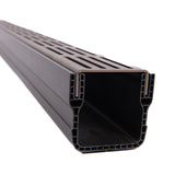 Slim PVC Threshold Channel Drain With Stainless Steel Grating 1000mm