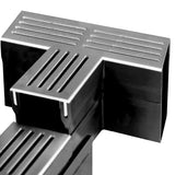 PVC Threshold Drain Corner Units and Tee Pieces with Stainless Steel